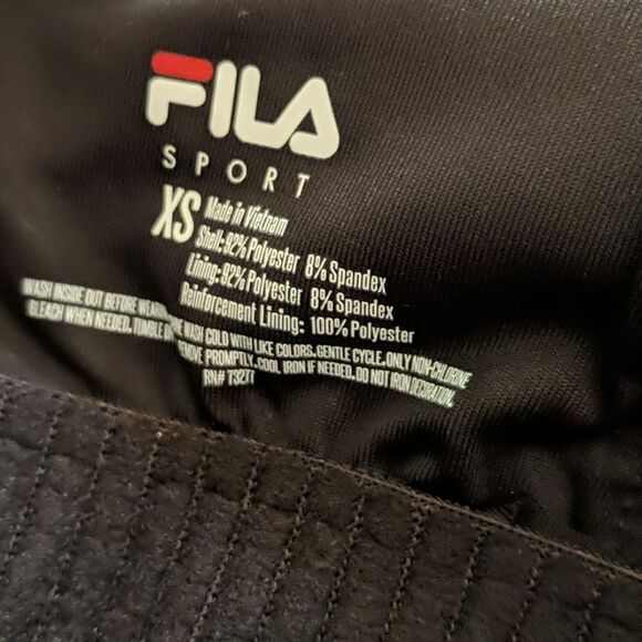 FILA Sport Women's Strappy Tank Built-in Bra XS Blk - Picture 5 of 7